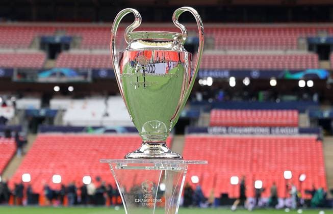 A general view of the UEFA Champions League trophy inside Wembley Stadium ahead of training Real Madrid Training Session, UEFA Champions League, Final, Football, Wembley Stadium, London, UK - 31 May 2024 EDITORIAL USE ONLY No use with unauthorised audio, video, data, fixture lists, club league logos or live services. Online in-match use limited to 120 images, no video emulation. No use in betting, games or single club league player publications.  Copyright: xKieranxMcManus Shutterstockx 14516297f
