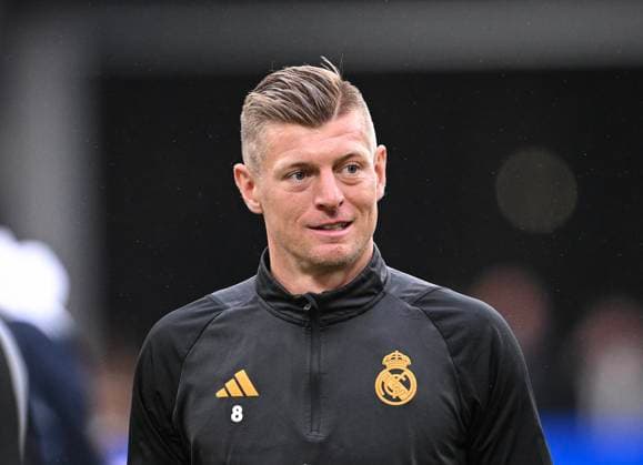 Fussball CHL FINALE 2023 2024 Finale in London 31.05.2024 Borussia Dortmund - Real Madrid Training Real Madrid im Wembley Stadium: Toni Kroos