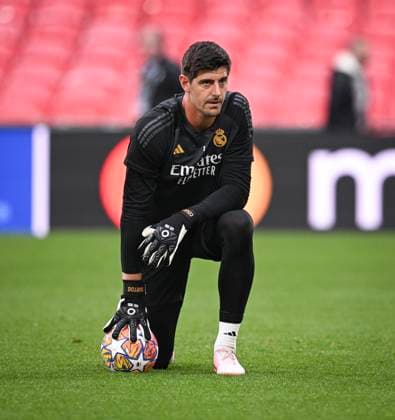 Fussball CHL FINALE 2023 2024 Finale in London 31.05.2024 Borussia Dortmund - Real Madrid Training Real Madrid im Wembley Stadium: Torwart Thibaut Courtois