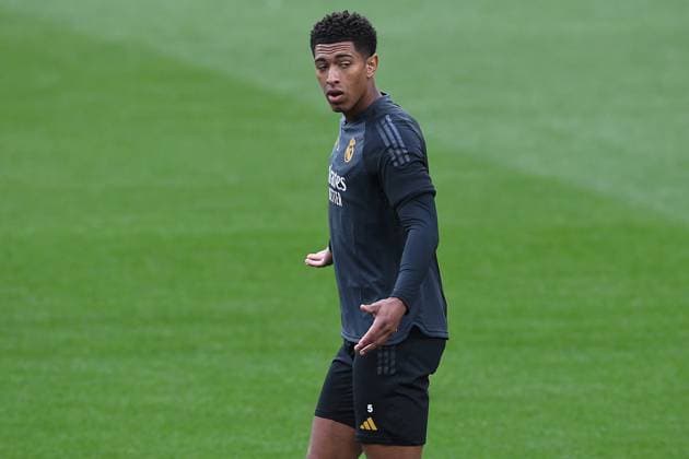 Fußball Champions League Abschlusstraining Real Madrid am 31.05.2024 im Wembley-Stadion in London Jude Bellingham ( Madrid )