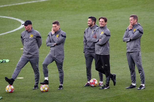 Borussia Dortmund v Real Madrid Champions League 01 06 2024. Final Borussia Dortmund coaching staff in the training session before the Champions League match between Borussia Dortmund and Real Madrid at Wembley Stadium, London, England on 1 June 2024. London Wembley Stadium Greater London England Editorial use only , Copyright: xIanxStephenx PSI-19751-0034
