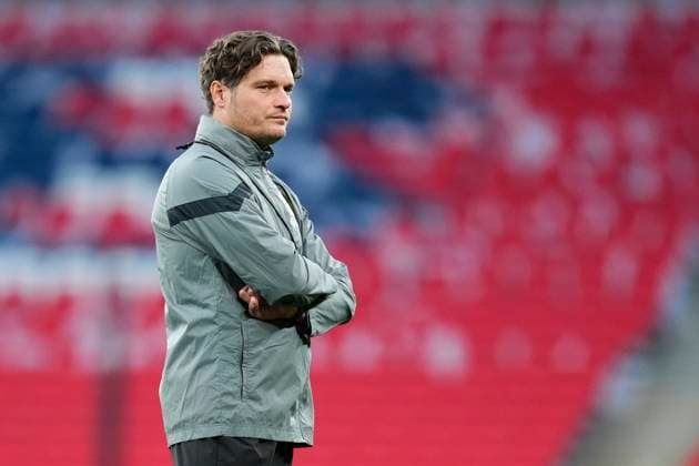 Borussia Dortmund Training Session And press conference, PK, Pressekonferenz - UEFA Champions League Final 2023 24 Edin Terzic head coah of Borussia Dortmund and Germany during a training session ahead of their UEFA Champions League 2023 24 final match against Real Madrid CF at Wembley Stadium on May 31, 2024 in London, England. London England United Kingdom  Copyright: xJosexBretonx originalFilename:breton-borussia240531_npW1B.jpg