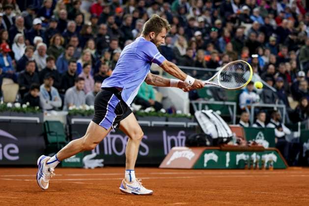 TENNIS - French Open 2024 PARIS,FRANCE,31.MAY.24 - TENNIS - ATP, Tennis Herren World Tour, French Open, Roland Garros, Grand Slam. Image shows Corentin Moutet (FRA).  GEPAxpictures xPatrickxSteiner
