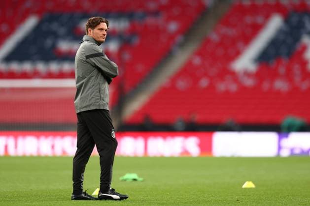 31st May 2024; Wembley Stadium, London, England; Training ahead of the UEFA Champions League Final match between Borussia Dortmund and Real Madrid, London, England; Borussia Dortmund manager Edin Terzic during the practice session  ActionPlus12649286 ShaunxBrooks