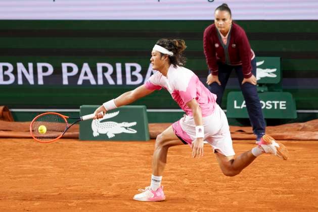 TENNIS - French Open 2024 PARIS,FRANCE,31.MAY.24 - TENNIS - ATP, Tennis Herren World Tour, French Open, Roland Garros, Grand Slam. Image shows Zhizhen Zhang (CHN).  GEPAxpictures xPatrickxSteiner