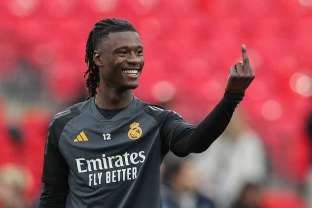 Sport Themen der Woche KW22 Sport Bilder des Tages May 31, 2024, London, United Kingdom: Eduardo Camavinga of Real Madrid seen during training session ahead of their UEFA Champions League Final against Borussia Dortmund at Wembley Stadium. London United Kingdom - ZUMAs197 20240531_aaa_s197_152 Copyright: xGrzegorzxWajdax