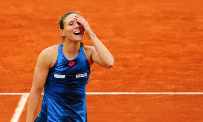 Varvara Gracheva celebrates her third round win French Open Tennis, Day 7, Tennis, Roland Garros, Paris, France - 01 June 2024  Copyright: xJavierxGarcia Shutterstockx 14516291d