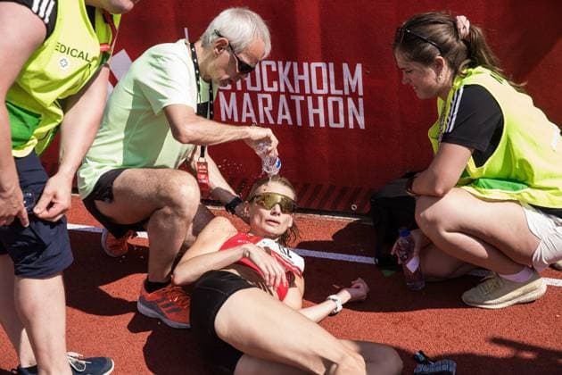 Sport Themen der Woche KW22 240601 Högby IFs Hanna Lindholm far vard under Stockholm Marathon den 1 juni 2024 i Stockholm. *** 240601 Högby IFs Hanna Lindholm will run the Stockholm Marathon on June 1, 2024 in Stockholm  Copyright: KENTAxJÖNSSON BB240601KJ052