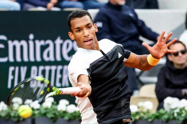 TENNIS - French Open 2024 PARIS,FRANCE,01.JUN.24 - TENNIS - ATP, Tennis Herren World Tour, French Open, Roland Garros, Grand Slam. Image shows Felix Auger-Aliassime (CAN).  GEPAxpictures xPatrickxSteiner