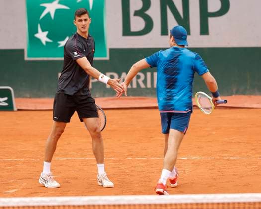 Alexander Erler, Lucas Miedler, Herren Doppel Tennis - French Open 2024 - Roland Garros - Paris - - France - 1 June 2024. Copyright: xJuergenxHasenkopfx
