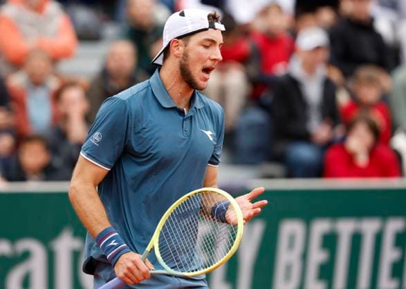 Jan-Lennard Struff (GER) reagiert veraergert,Aerger, enttaeuscht,Enttaeuschung,Emotion Copyright: xJuergenxHasenkopfx