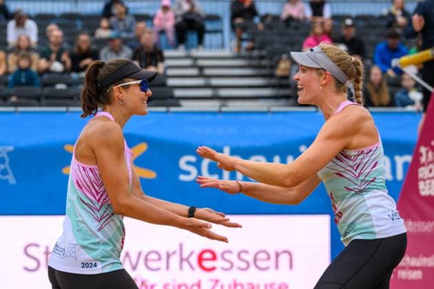 Sport Bilder des Tages Rock The Beach Tour, Essen, 01.06.2024 Leonie Klinke, Melanie Paul; Rock The Beach Tour, Essen am 01.06.2024 Copyright: xBEAUTIFULxSPORTS PeterxWeberx