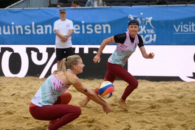 Rock The Beach Tour, Essen, 01.06.2024 Nele Barber, Melanie Gernert; Rock The Beach Tour, Essen am 01.06.2024 Copyright: xBEAUTIFULxSPORTS PeterxWeberx