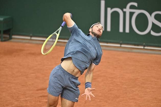 Tennis : Roland Garros 2024 - France - Jean Leonard Struff - Allemagne Tennis : Roland Garros 2024 - France - 01 06 2024 ChrysleneCaillaud Panoramic 