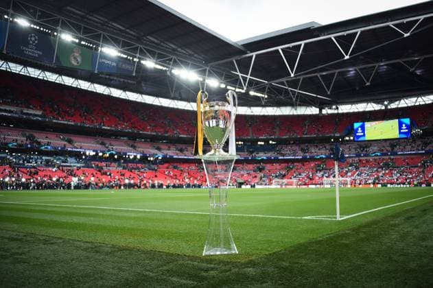 Illustration of Champions League Cup prior to the Final Champions League match between Real Madrid CF and Borussia Dortmund at Wembley Stadium on June 01, 2024 in London , England. ( Photo by federico pestellini panoramic ) - FOOTBALL : Borussia Dortmund vs Real Madrid - Ligue des Champions - 01 06 2024 FedericoPestellini Panoramic 