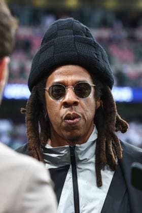 Champions League Final 1 June 2024, London - UEFA Champions League Final - Borussia Dortmund v Real Madrid - Rapper Jay-Z attends the match - Photo: Charlotte Wilson Offside. London UK Copyright: xCharlottexWilsonx xOffsidexOffside