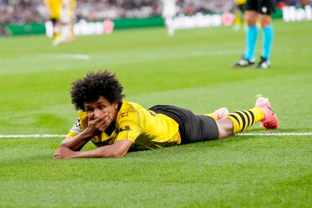 Sport Bilder des Tages Karim Adeyemi (Borussia Dortmund) looks dejected, UEFA Champions League 2023 24 - Final, Borussia Dortmund vs Real Madrid CF, Wembley Stadium, June 1, 2024, London, United Kingdom.
