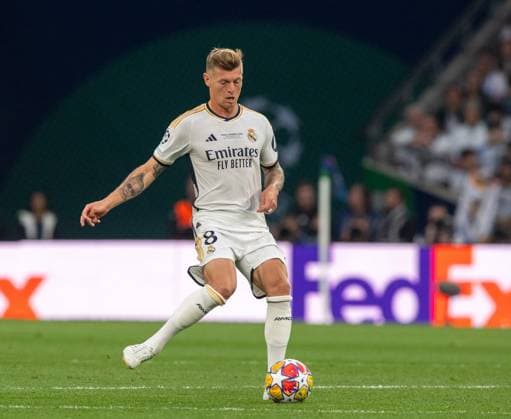 Fussball, Herren, Saison 2023 2024, Champions League (Finale), Borussia Dortmund - Real Madrid, Toni Kroos (Real Madrid), 01.06.2024, Copyright: xSebastianxRäppold MatthiasxKochx