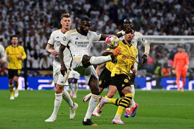 Antonio Ruediger 22 ( Madrid ), Borussia Dortmund vs. Real Madrid, Fussball, Champions League, Finale, 01.06.2024 London London UK
