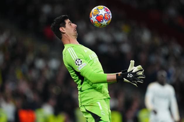 ENG: Borussia Dortmund v Real Madrid. UEFA Champions League 2023-2024. Final Thibaut Courtois of Real Madrid during the UEFA Champions League Final match between Borussia Dortmund and Real Madrid played at Wembley Stadium on June 1, 2024 in London, England. kpng Copyright: xBaguxBlancox xPRESSINPHOTOx PS_240601_083