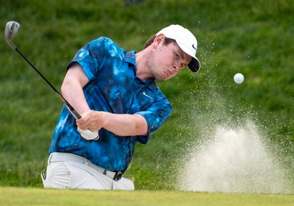 June 1, 2024, Hamilton, On, CANADA: Robert MacIntyre, of Scotland, hits out of a bunker on the 8th hole in the 3rd round of the Canadian Open in Hamilton on Saturday June 1, 2024. Canada News - June 1, 2024  - ZUMAc35_ 20240601_zaf_c35_126 Copyright: xFrankxGunnx