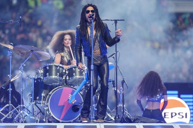 UEFA Champions League Finale 2024 - Borussia Dortmund - Real Madrid am 01.06..2024 im Wembley-Stadion in London Lenny Kravitz - Show act