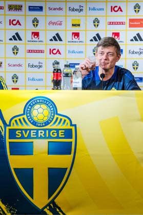 240602 Head coach Jon Dahl Tomasson of the Swedish national football team at a press conference, PK, Pressekonferenz on June 2, 2024 in Malmö. Photo: Christian Örnberg BILDBYRAN COP 166 CO0418 fotboll football soccer fotball landskamp presskonferens press conference sverige sweden sverige a bbeng Copyright: CHRISTIANxÖRNBERG BB240602CO004