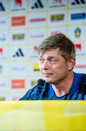 240602 Head coach Jon Dahl Tomasson of the Swedish national football team at a press conference, PK, Pressekonferenz on June 2, 2024 in Malmö. Photo: Christian Örnberg BILDBYRAN COP 166 CO0418 fotboll football soccer fotball landskamp presskonferens press conference sverige sweden sverige a bbeng Copyright: CHRISTIANxÖRNBERG BB240602CO006