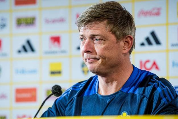 240602 Head coach Jon Dahl Tomasson of the Swedish national football team at a press conference, PK, Pressekonferenz on June 2, 2024 in Malmö. Photo: Christian Örnberg BILDBYRAN COP 166 CO0418 fotboll football soccer fotball landskamp presskonferens press conference sverige sweden sverige a bbeng Copyright: CHRISTIANxÖRNBERG BB240602CO007