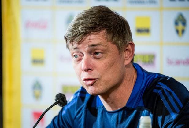 240602 Head coach Jon Dahl Tomasson of the Swedish national football team at a press conference, PK, Pressekonferenz on June 2, 2024 in Malmö. Photo: Christian Örnberg BILDBYRAN COP 166 CO0418 fotboll football soccer fotball landskamp presskonferens press conference sverige sweden sverige a bbeng Copyright: CHRISTIANxÖRNBERG BB240602CO010