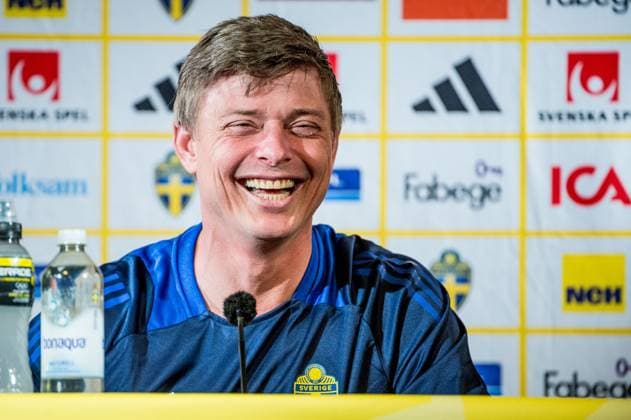 240602 Head coach Jon Dahl Tomasson of the Swedish national football team at a press conference, PK, Pressekonferenz on June 2, 2024 in Malmö. Photo: Christian Örnberg BILDBYRAN COP 166 CO0418 fotboll football soccer fotball landskamp presskonferens press conference sverige sweden sverige a bbeng Copyright: CHRISTIANxÖRNBERG BB240602CO013