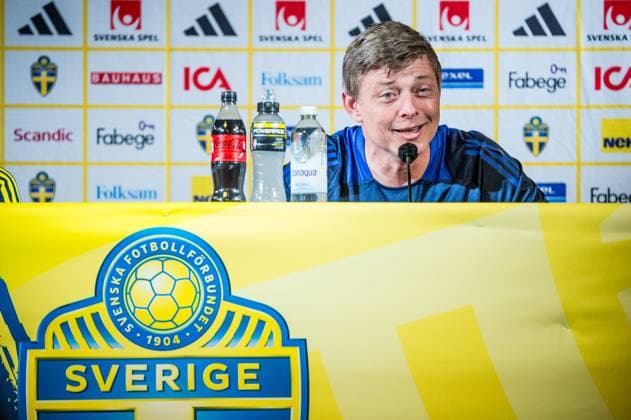 240602 Head coach Jon Dahl Tomasson of the Swedish national football team at a press conference, PK, Pressekonferenz on June 2, 2024 in Malmö. Photo: Christian Örnberg BILDBYRAN COP 166 CO0418 fotboll football soccer fotball landskamp presskonferens press conference sverige sweden sverige a bbeng Copyright: CHRISTIANxÖRNBERG BB240602CO016