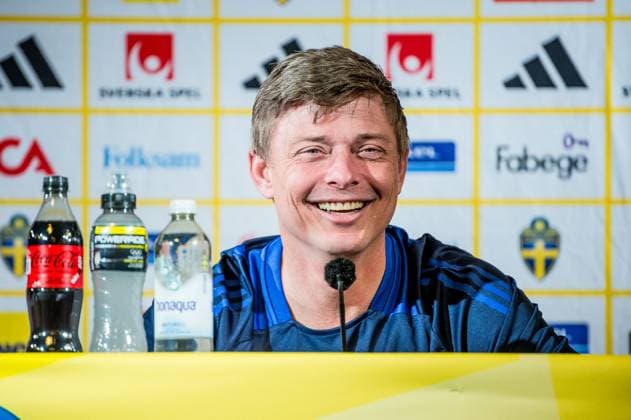 240602 Head coach Jon Dahl Tomasson of the Swedish national football team at a press conference, PK, Pressekonferenz on June 2, 2024 in Malmö. Photo: Christian Örnberg BILDBYRAN COP 166 CO0418 fotboll football soccer fotball landskamp presskonferens press conference sverige sweden sverige a bbeng Copyright: CHRISTIANxÖRNBERG BB240602CO017