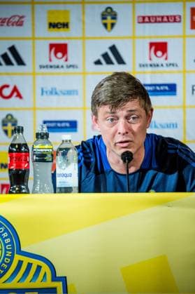 240602 Head coach Jon Dahl Tomasson of the Swedish national football team at a press conference, PK, Pressekonferenz on June 2, 2024 in Malmö. Photo: Christian Örnberg BILDBYRAN COP 166 CO0418 fotboll football soccer fotball landskamp presskonferens press conference sverige sweden sverige a bbeng Copyright: CHRISTIANxÖRNBERG BB240602CO023