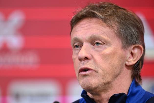 Media Activities of the Belgian National Football team - 20240602 TUBIZE, BELGIUM - JUNE 02 : Vercauteren Franky technical director of Belgium talking to the press during a press conference, PK, Pressekonferenz prior to the UEFA EURO, EM, Europameisterschaft,Fussball 2024 European Football Championship at the Belgian National Football center on June 02, 2024 in Tubize, Belgium, 02 06 2024 Tubize Belgium  Copyright: xNicoxVereeckenx