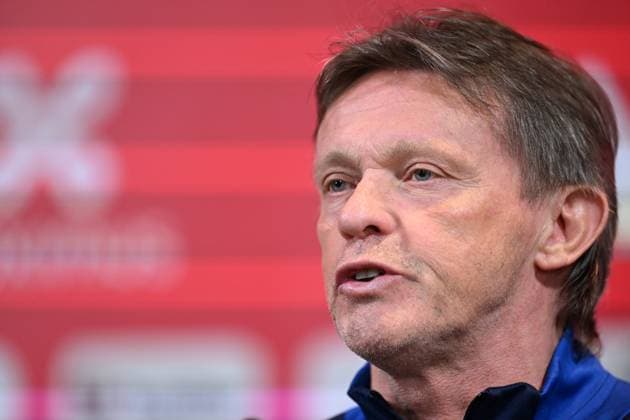 Media Activities of the Belgian National Football team - 20240602 TUBIZE, BELGIUM - JUNE 02 : Vercauteren Franky technical director of Belgium talking to the press during a press conference, PK, Pressekonferenz prior to the UEFA EURO, EM, Europameisterschaft,Fussball 2024 European Football Championship at the Belgian National Football center on June 02, 2024 in Tubize, Belgium, 02 06 2024 Tubize Belgium  Copyright: xNicoxVereeckenx