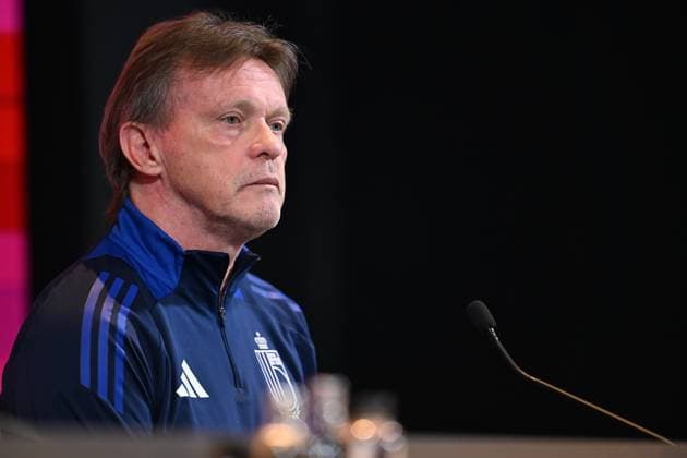 Media Activities of the Belgian National Football team - 20240602 TUBIZE, BELGIUM - JUNE 02 : Vercauteren Franky technical director of Belgium talking to the press during a press conference, PK, Pressekonferenz prior to the UEFA EURO, EM, Europameisterschaft,Fussball 2024 European Football Championship at the Belgian National Football center on June 02, 2024 in Tubize, Belgium, 02 06 2024 Tubize Belgium  Copyright: xNicoxVereeckenx