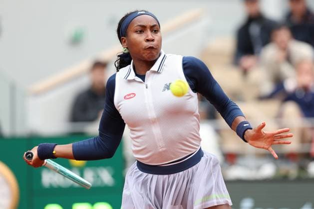 ROLAND GARROS 2024 Thierry Larret Maxppp. Tennis. Roland Garros 2024. Internationaux de France de tennis. Stade Roland Garros, Paris (75). Le 2 juin 2024. Court Philippe Chatrier : Coco GAUFF (USA) vs Elisabetta COCCIARET PARIS (75) STADE ROLAND GARROS PARIS ILE DE FRANCE FRANCE  Copyright: xThierryxLarret MAXPPPxThierryxLarretx TL_20240602_0138 0492784227st