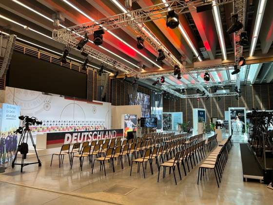 Medienzentrum zum Home Ground - Herzo Base 02.06.2024: Deutsche Nationalmannschaft EM-Vorbereitung, Home Ground. World of Adidas, Herzogenaurach