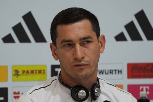 Taras Stepanenko (Ukraine) - Herzo Base 02.06.2024: Pressekonferenz Ukraine, Home Ground. World of Adidas, Herzogenaurach