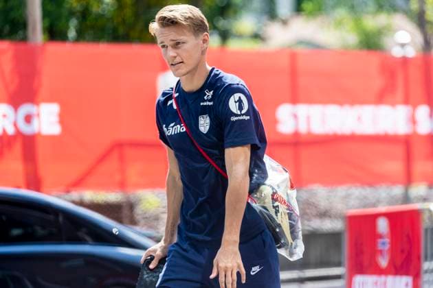 A national football team Oslo 20240602 Martin odegaard for the mens national teams training session at Ullevaal Stadium on Sunday ahead of the private international matches against Kosovo and Denmark Photo Frederik Ringnes NTB Oslo Norway EDITORIAL USE ONLY RESTRICTED USE FOR BETTING COMPANIES  Copyright: xFrederikxRingnesx xNTBx