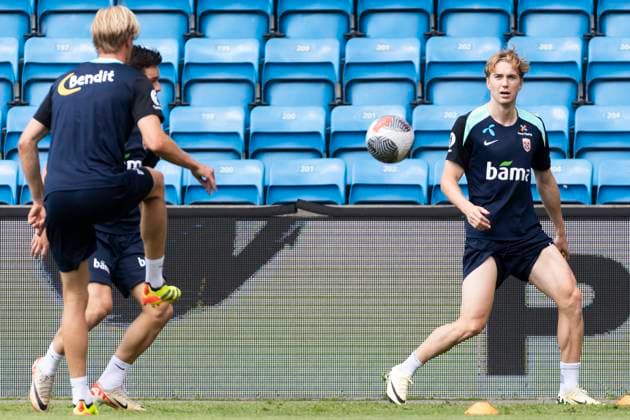 A national football team Oslo 20240602 during the mens national teams training session at Ullevaal Stadium on Sunday ahead of the private international matches against Kosovo and Denmark Photo Frederik Ringnes NTB Oslo Norway EDITORIAL USE ONLY RESTRICTED USE FOR BETTING COMPANIES  Copyright: xFrederikxRingnesx xNTBx