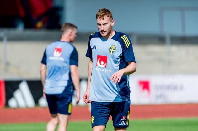240602 Dejan Kulusevski of Sweden of Sweden during a training session on June 2, 2024 in Malmö. Photo: Christian Örnberg BILDBYRAN COP 166 CO0420 fotboll football soccer fotball landskamp träning practice training sverige sweden sverige a bbeng Copyright: CHRISTIANxÖRNBERG BB240602CO026