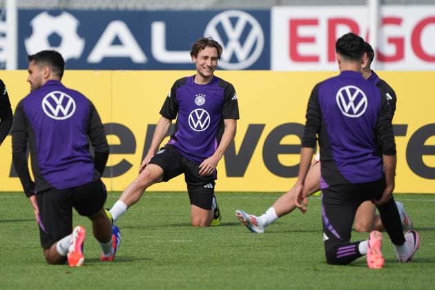 Rocco Reitz (Deutschland Germany) - Herzo Base 02.06.2024: Training Deutschland, Home Ground. World of Adidas, Herzogenaurach