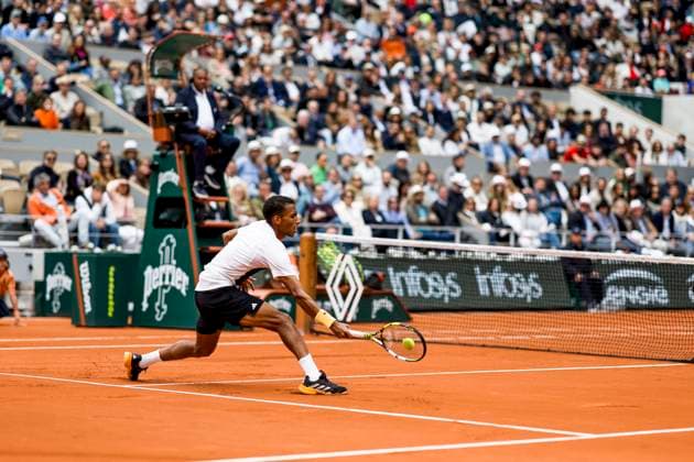 TENNIS - French Open 2024 PARIS,FRANCE,02.JUN.24 - TENNIS - ATP, Tennis Herren World Tour, French Open, Roland Garros, Grand Slam. Image shows Felix Auger-Aliassime (CAN).  GEPAxpictures xPatrickxSteiner