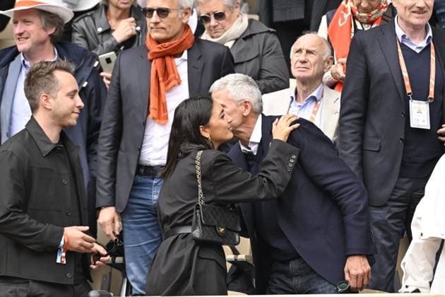 Tennis : Roland Garros 2024 - France - Tony Parker dans la tribune presidentielle de la FFT Tennis : Roland Garros 2024 - France - 02 06 2024 ChrysleneCaillaud Panoramic 