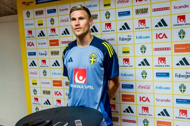 240602 Carl Starfelt of Sweden after a training session on June 2, 2024 in Malmö. Photo: Christian Örnberg BILDBYRAN COP 166 CO0420 fotboll football soccer fotball landskamp träning practice training sverige sweden sverige a bbeng Copyright: CHRISTIANxÖRNBERG BB240602CO038