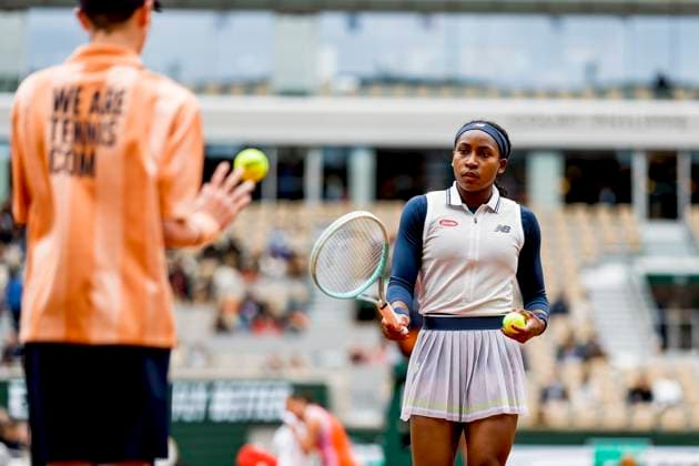 TENNIS - French Open 2024 PARIS,FRANCE,02.JUN.24 - TENNIS - WTA, Tennis Damen Tour, French Open, Roland Garros, Grand Slam. Image shows Coco Gauff (USA).  GEPAxpictures xPatrickxSteiner