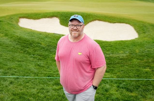 June 2, 2024, Hamilton, On, CANADA: Paul Emerson, 50, carried the bag for Canada s CT Pan for 2 holes after his original caddy, Mike Fluff Cowan, was injured in a slip and fall. Emerson, posing for a portrait, was later replaced by a caddy provided by the PGA, Golf Herren as Pan competed in the final round of the Canadian Open in Hamilton, Ont., Sunday, June 2, 2024. Canada News - June 2, 2024 - ZUMAc35_ 20240602_zaf_c35_002 Copyright: xNathanxDenettex