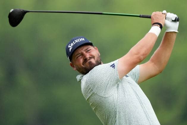 June 2, 2024, Hamilton, On, CANADA: Andrew Novak, of Sea Island, GA, tees off on the fourth hole during the final round of the Canadian Open in Hamilton, Ont., Sunday, June 2, 2024. Canada News - June 2, 2024 - ZUMAc35_ 20240602_zaf_c35_008 Copyright: xNathanxDenettex